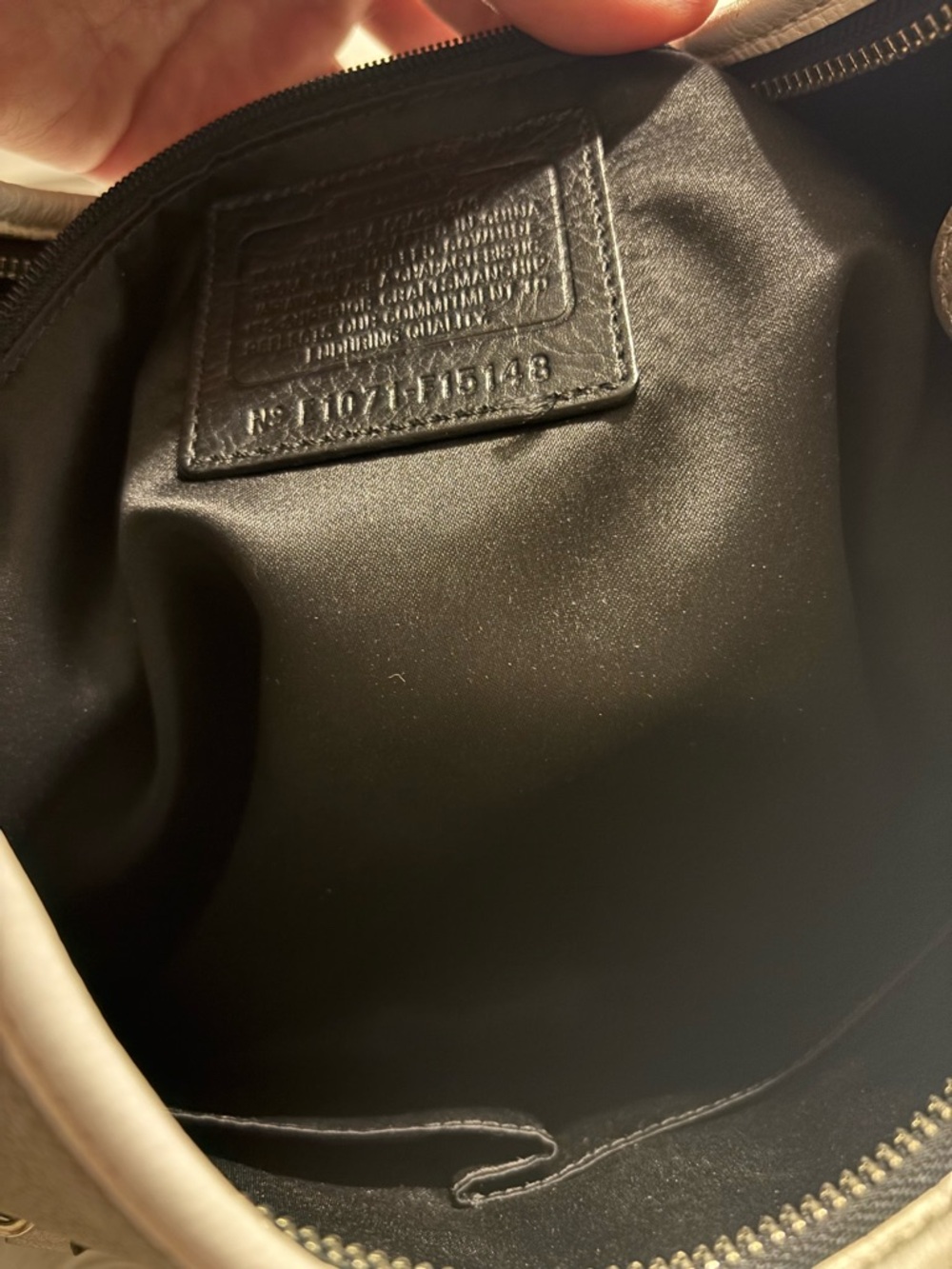 Coach Laura Y2K Gray, White & Silver Hobo Bag - Picture 4 of 10